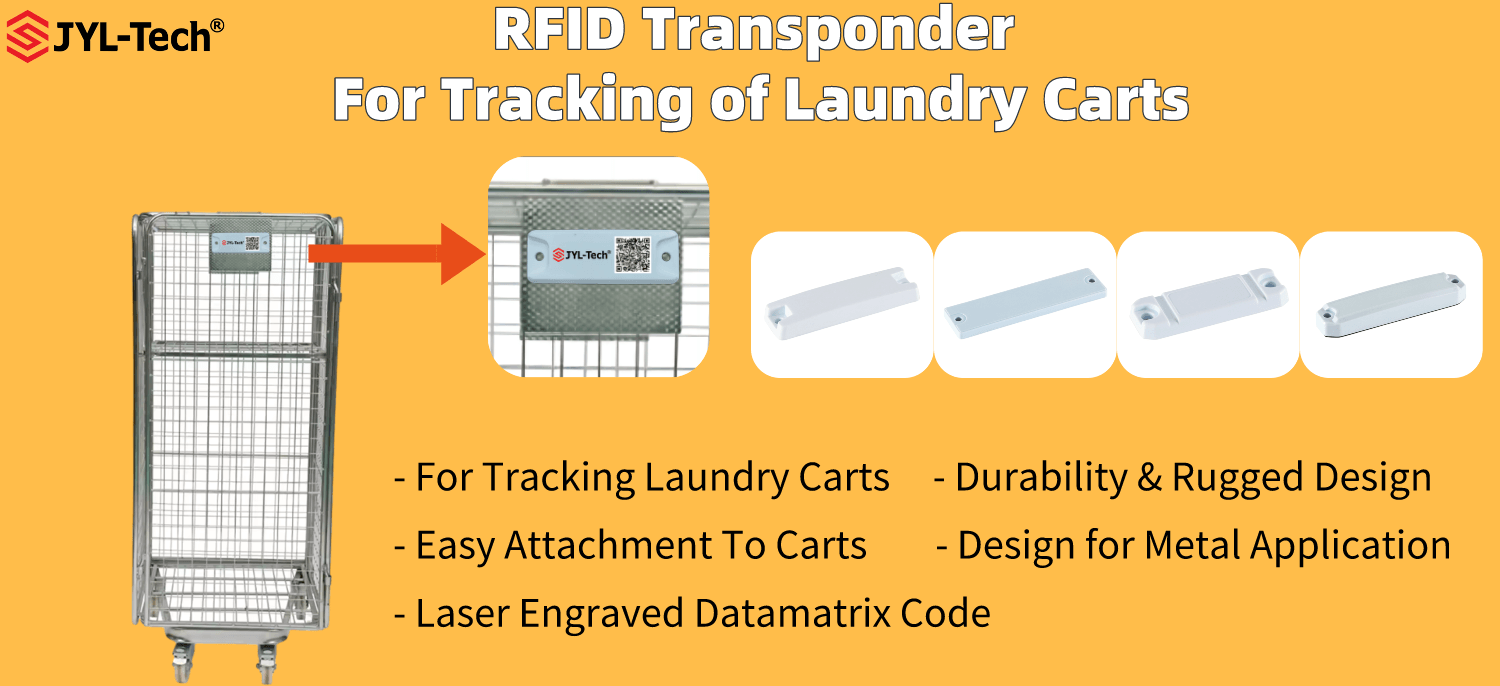 JYL-Tech UHF TrolleyChip para rastreamento de carrinho de lavanderia